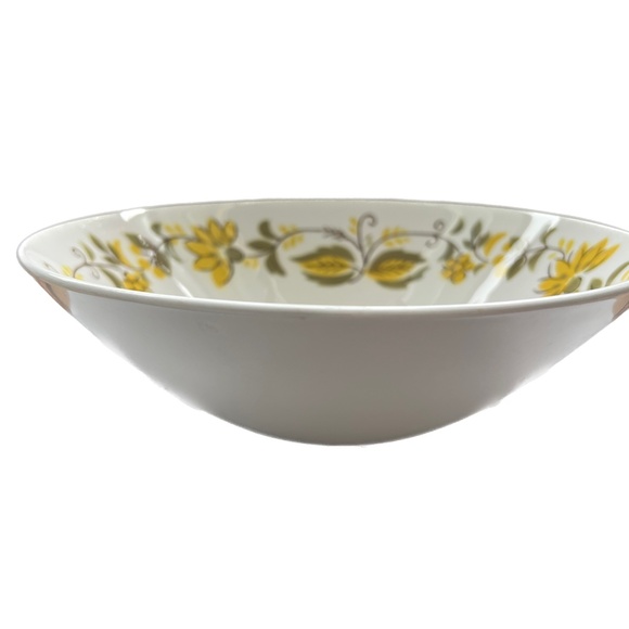 Vintage Mikasa Cera Stone Serving Bowl 9" Dia Sunflower Oven Proof - Picture 2 of 7